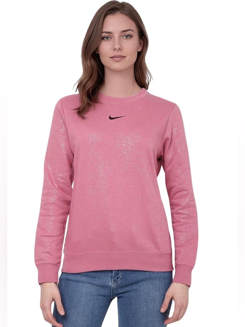 Nike Women’s Pink Stardust Crewneck Sweatshirt